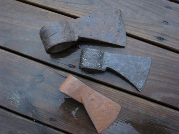 Fort Michilimackinac trade axes (top and middle), bottom from Montreal, all 1700's.jpg