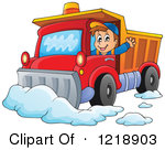 1218903-Clipart-Of-A-Happy-Snow-Plow-Driver-Waving-Royalty-Free-Vector-Illustration.jpg