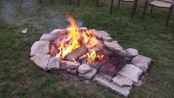 First Campfire On The Keyhole This, Keyhole Fire Pit