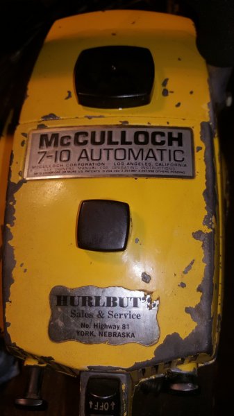 thumbnail image 2 of Vintage McCulloch MAC 10-10 Automatic Chainsaw Decal – OEM Style, New Old Stock 2 of 3
