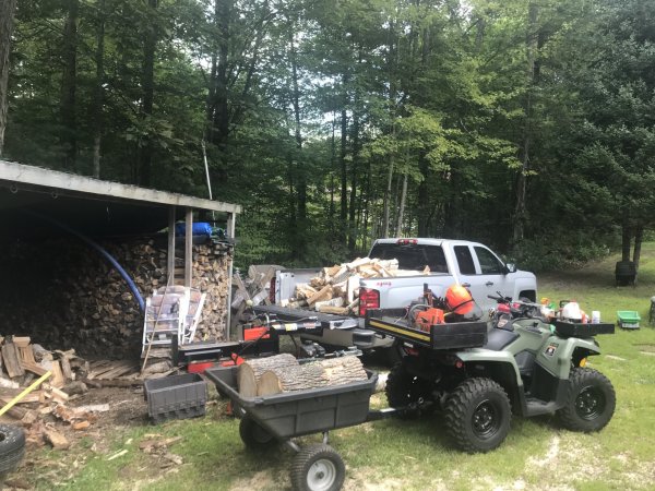 burnin the scraps with tired helpers firewood hoarders club