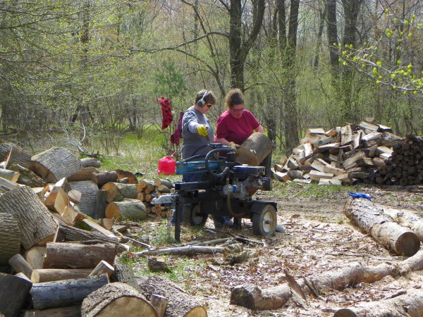 Julie-Becky at work.JPG