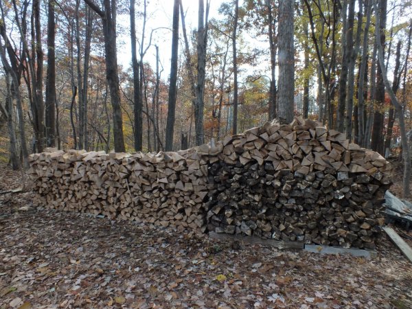 Red Oak Split and Stacked | Firewood Hoarders Club