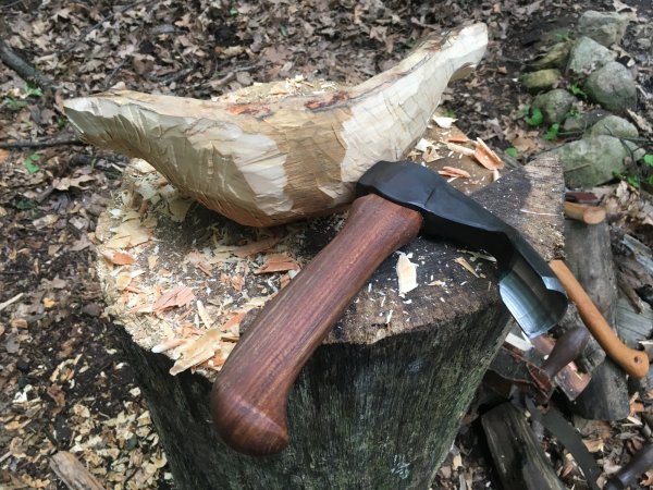 Cherry Bowl & Adze_Roughing Exterior.JPG