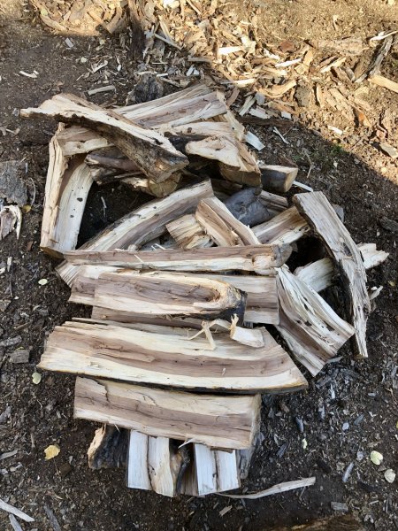 apple fire wood