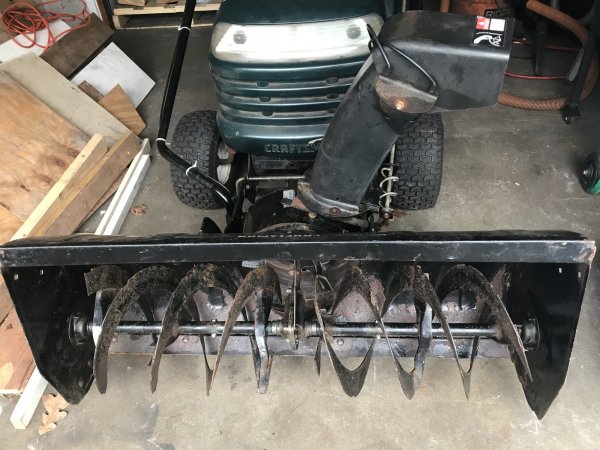 Craftsman 42 inch snow blower outlet attachment