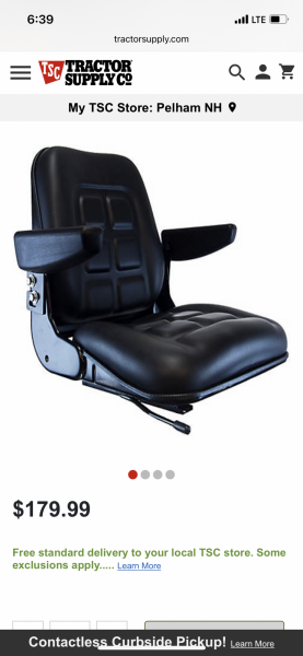 Craftsman discount lt1000 seat