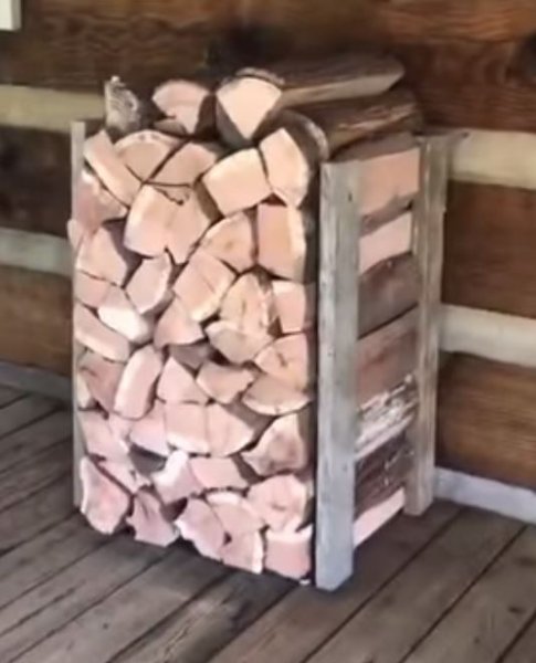 Firewood mini store fridge