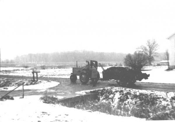 Hauling the honey wagon 1955.JPG
