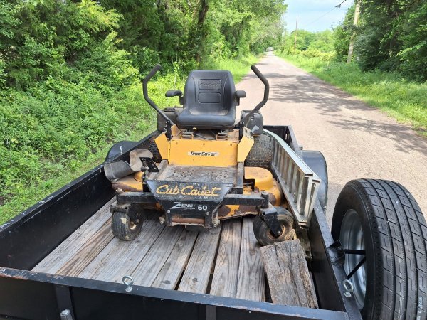 Scored a Cub Cadet Z force 50 for 500. Firewood Hoarders Club