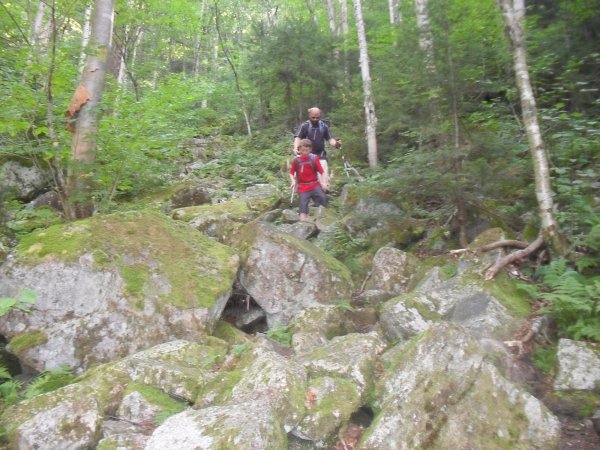 8-9-12 Matt and I carefully decending the upper parts of N Tripyramid.JPG